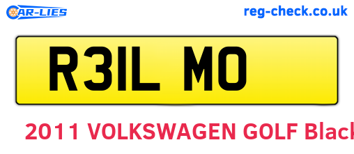 R31LMO are the vehicle registration plates.