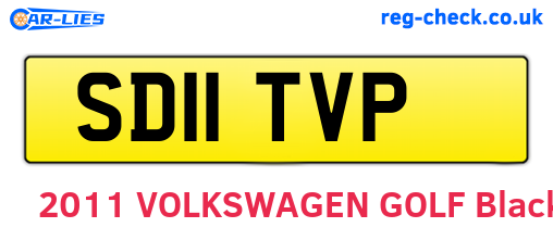 SD11TVP are the vehicle registration plates.