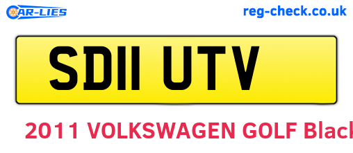 SD11UTV are the vehicle registration plates.