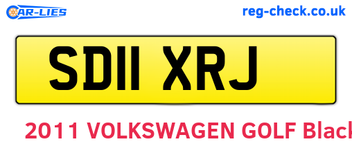 SD11XRJ are the vehicle registration plates.
