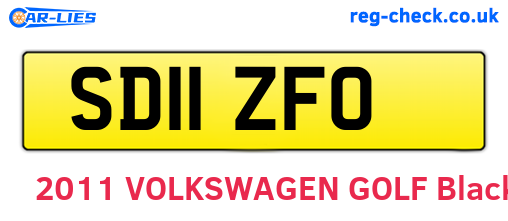 SD11ZFO are the vehicle registration plates.