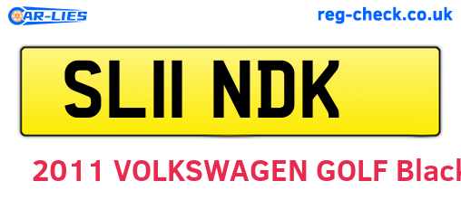 SL11NDK are the vehicle registration plates.