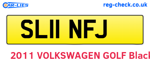 SL11NFJ are the vehicle registration plates.