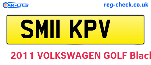 SM11KPV are the vehicle registration plates.