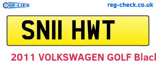 SN11HWT are the vehicle registration plates.
