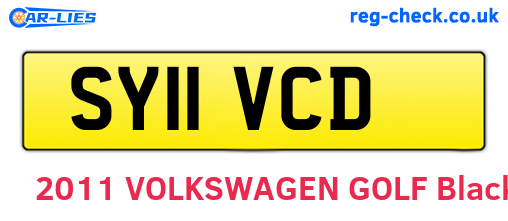 SY11VCD are the vehicle registration plates.