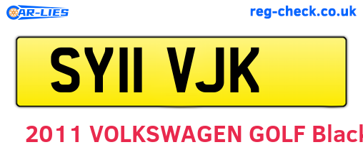 SY11VJK are the vehicle registration plates.