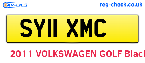 SY11XMC are the vehicle registration plates.
