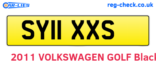 SY11XXS are the vehicle registration plates.