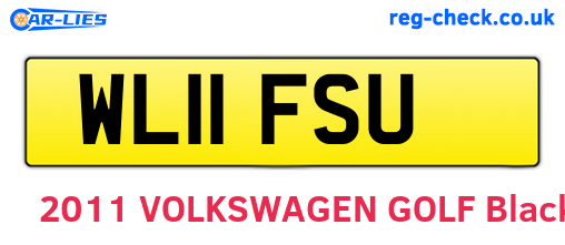 WL11FSU are the vehicle registration plates.