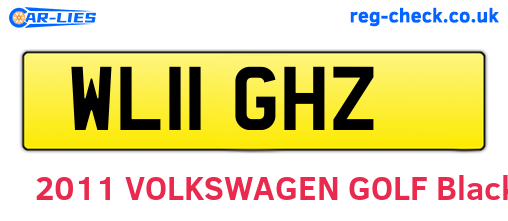 WL11GHZ are the vehicle registration plates.