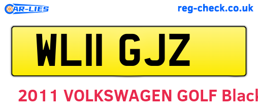 WL11GJZ are the vehicle registration plates.