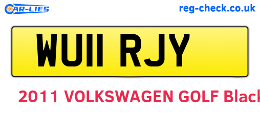 WU11RJY are the vehicle registration plates.