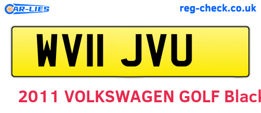 WV11JVU are the vehicle registration plates.