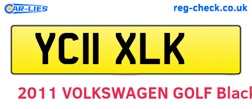 YC11XLK are the vehicle registration plates.