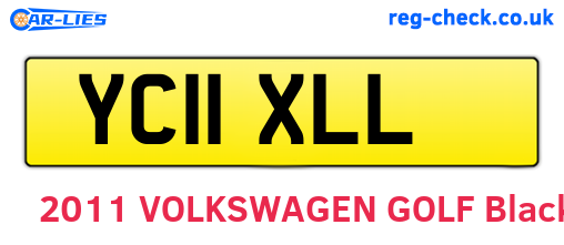 YC11XLL are the vehicle registration plates.