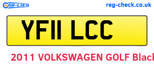 YF11LCC are the vehicle registration plates.