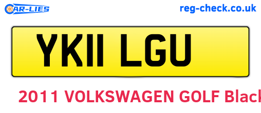 YK11LGU are the vehicle registration plates.