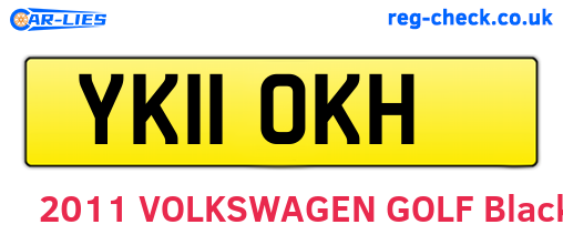 YK11OKH are the vehicle registration plates.