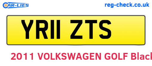 YR11ZTS are the vehicle registration plates.