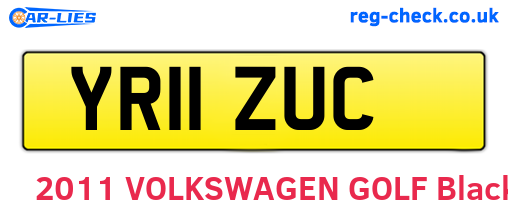 YR11ZUC are the vehicle registration plates.