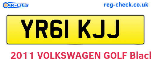 YR61KJJ are the vehicle registration plates.
