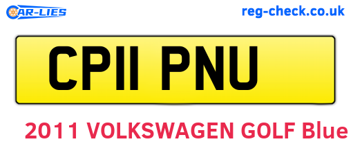 CP11PNU are the vehicle registration plates.
