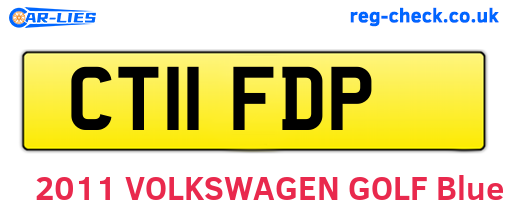 CT11FDP are the vehicle registration plates.