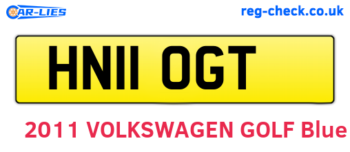 HN11OGT are the vehicle registration plates.