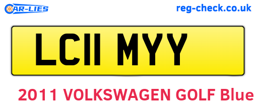 LC11MYY are the vehicle registration plates.