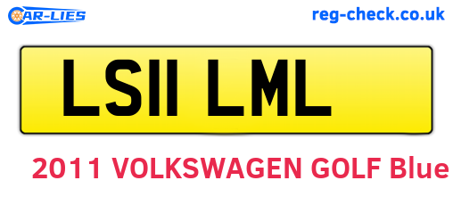 LS11LML are the vehicle registration plates.