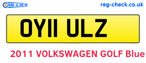 OY11ULZ are the vehicle registration plates.