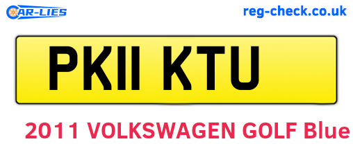 PK11KTU are the vehicle registration plates.