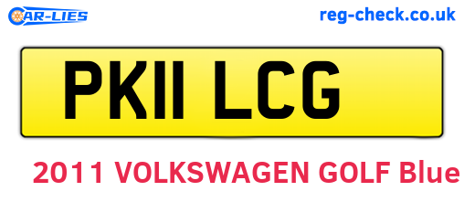 PK11LCG are the vehicle registration plates.