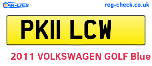 PK11LCW are the vehicle registration plates.