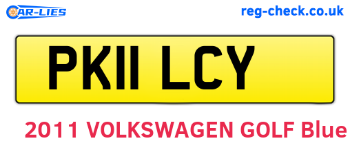 PK11LCY are the vehicle registration plates.