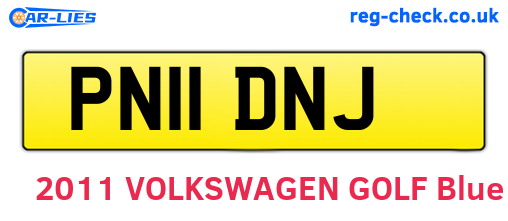 PN11DNJ are the vehicle registration plates.