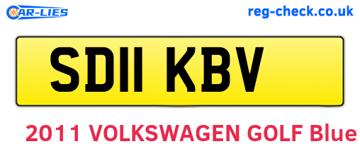 SD11KBV are the vehicle registration plates.