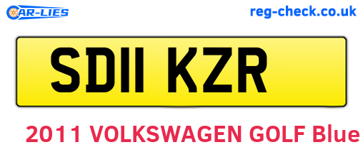SD11KZR are the vehicle registration plates.