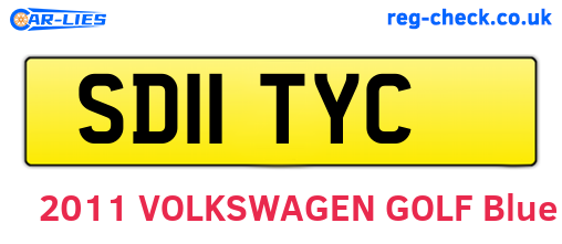 SD11TYC are the vehicle registration plates.