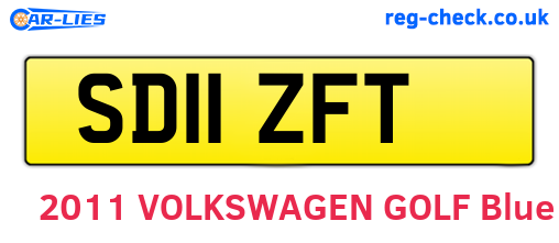 SD11ZFT are the vehicle registration plates.