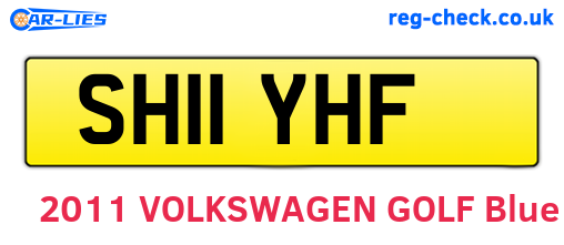 SH11YHF are the vehicle registration plates.
