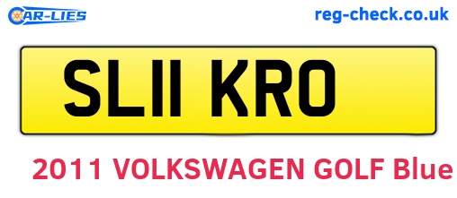 SL11KRO are the vehicle registration plates.