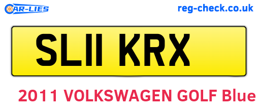 SL11KRX are the vehicle registration plates.