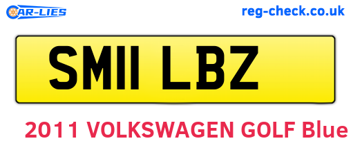 SM11LBZ are the vehicle registration plates.