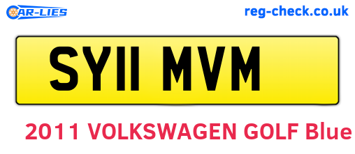 SY11MVM are the vehicle registration plates.