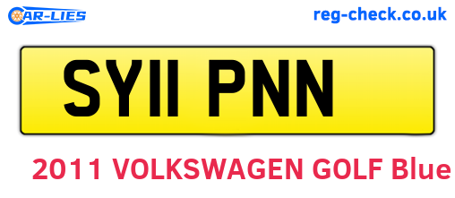 SY11PNN are the vehicle registration plates.