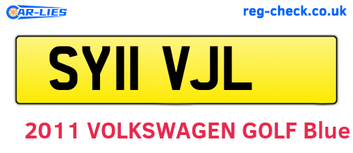 SY11VJL are the vehicle registration plates.