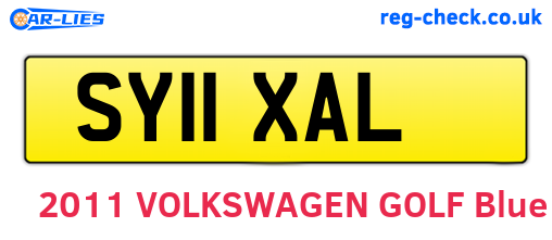 SY11XAL are the vehicle registration plates.