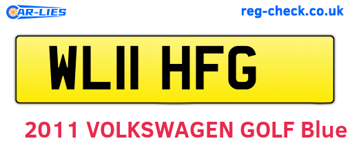 WL11HFG are the vehicle registration plates.